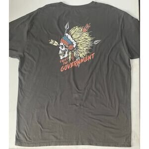 Shield Republic XXL Skull Tee Trust the Government Graphic Edgy Patriot Rebel 2%